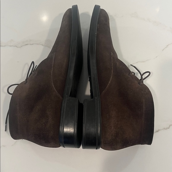 Salvatore Ferragamo Brown Suede Chukka Boots - Picture 11 of 14